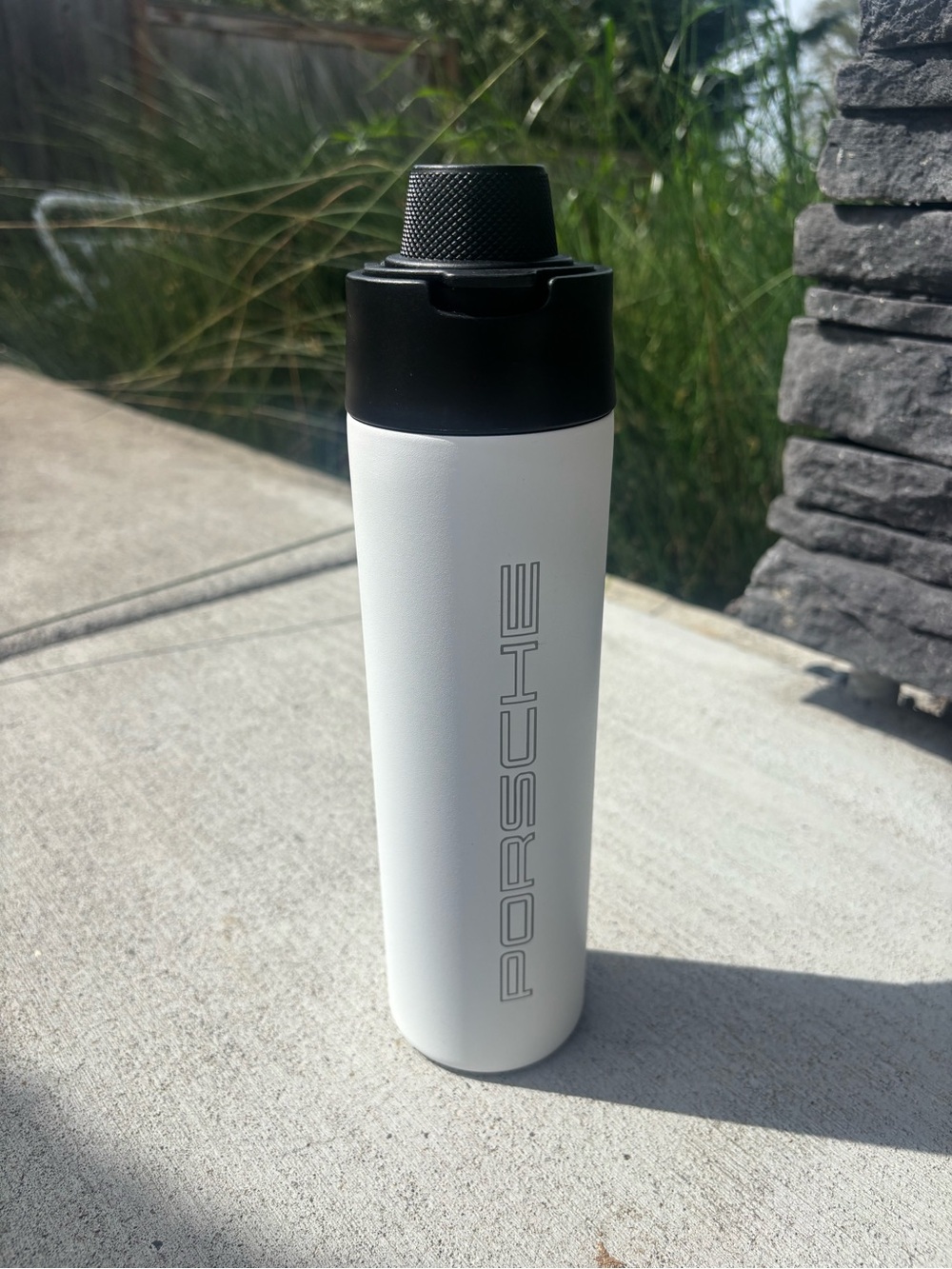 Porsche White & Black Travel Bottle
